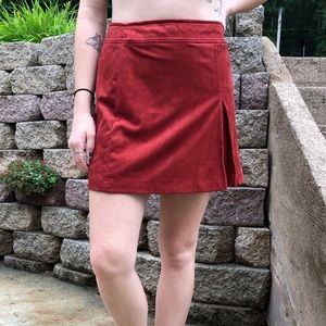 Suede skirt